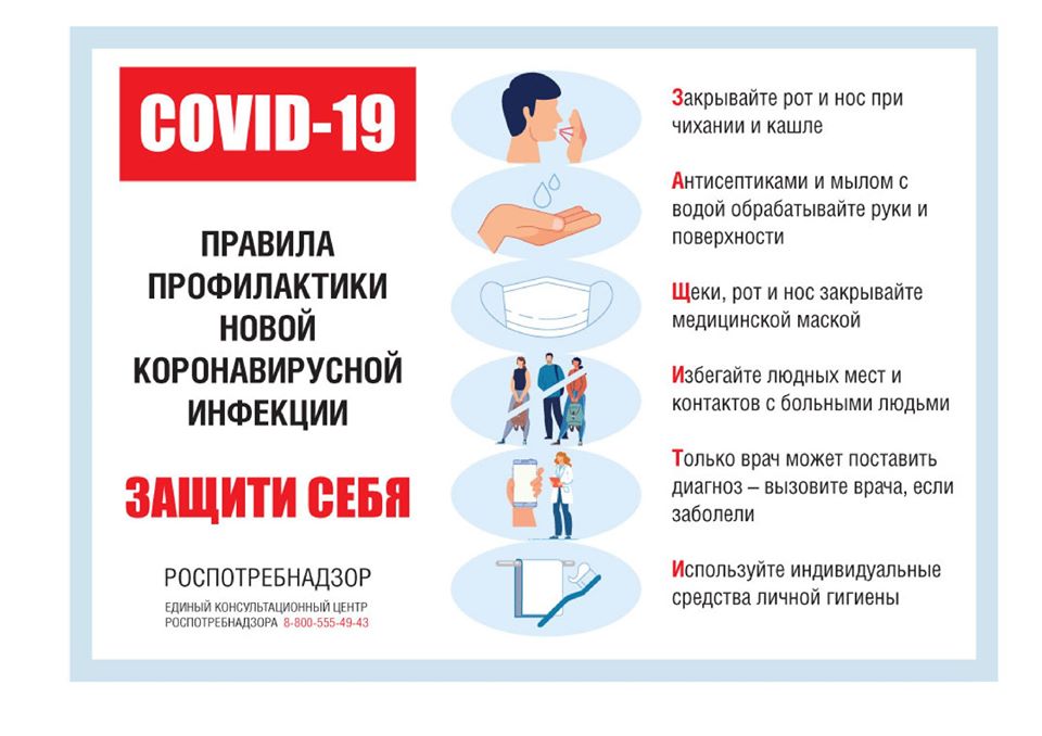 Рекомендации Роспотребнадзора