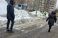 22.02.2024 прошел обход территории главой управы и директором ГБУ "Жилищник Обручевского района"